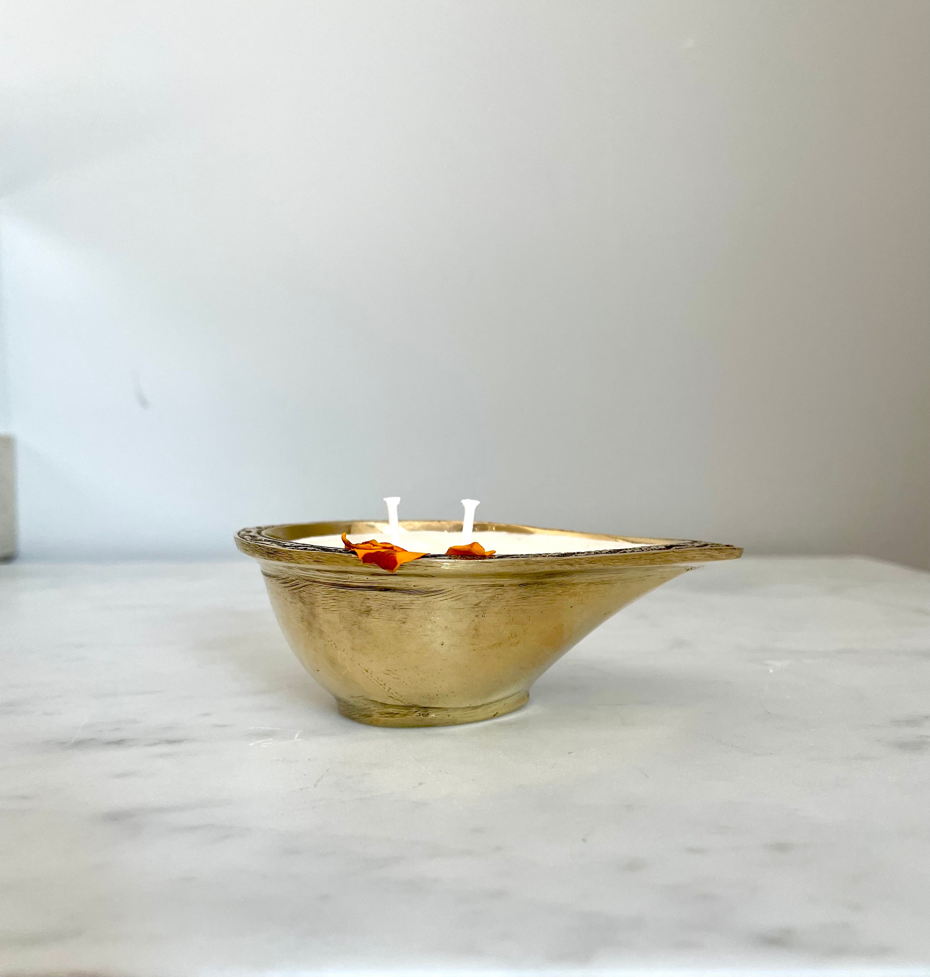 Traditional Brass Temple Diya