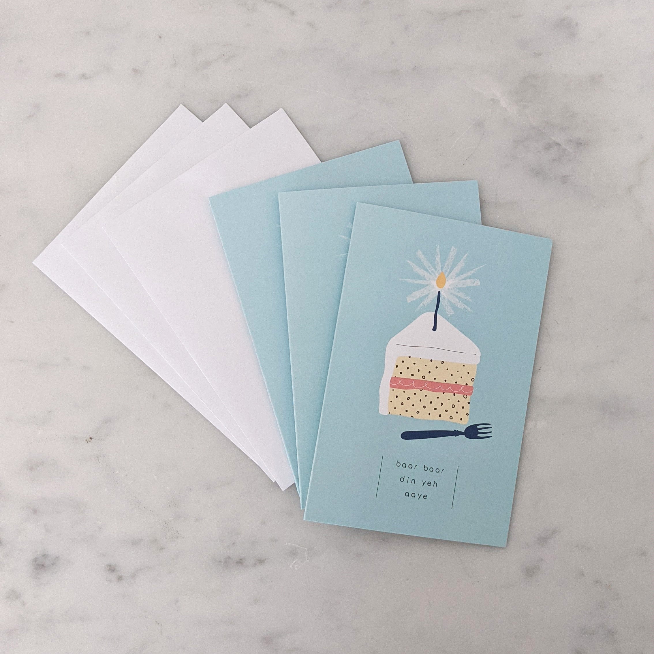 Birthday Cake Cards (pack of 3)