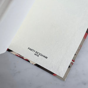 Red Marbled Bahi Notebook
