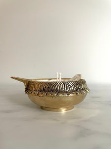 Temple Brass Diya - Medium
