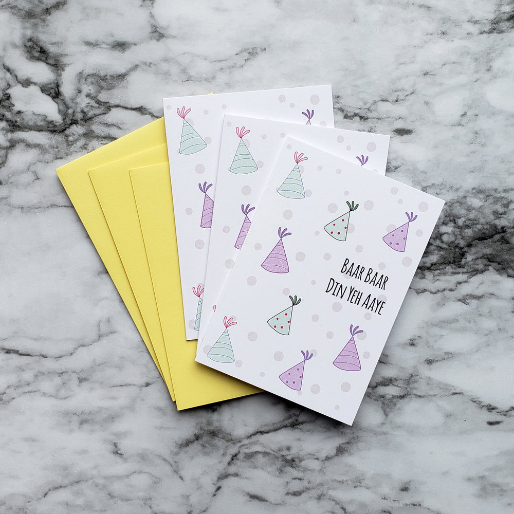 Birthday Cards (pack of 3)